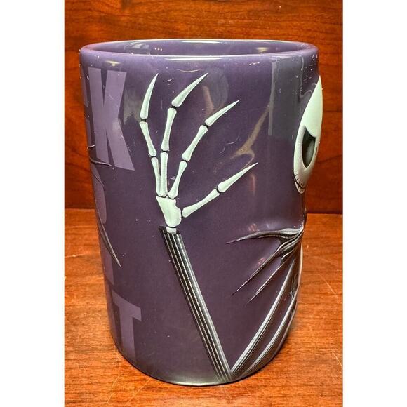 Disney Store Jack Skellington Trick Or Treat Mug Purple 3D Halloween Fall - Picture 3 of 8